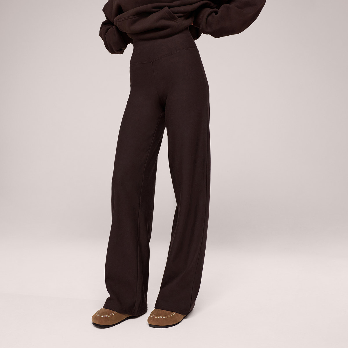Winter Wide Leg Trousers - Espresso Brown
