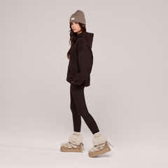 Winter Everyday Fleece-Lined Leggings - Espresso Brown