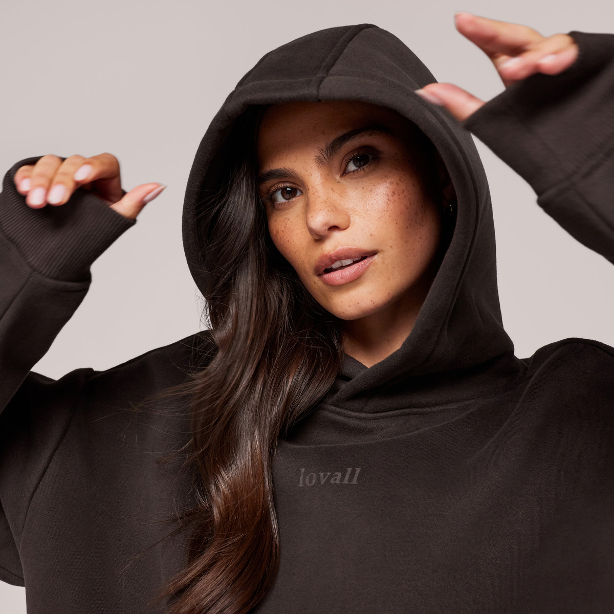 Heavyweight Lovall Oversized Hoodie - Black Coffee