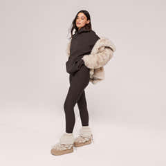 Heavyweight Lovall Oversized Hoodie - Black Coffee