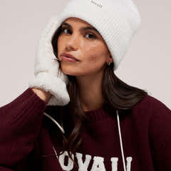 Knitted Hat - Ecru