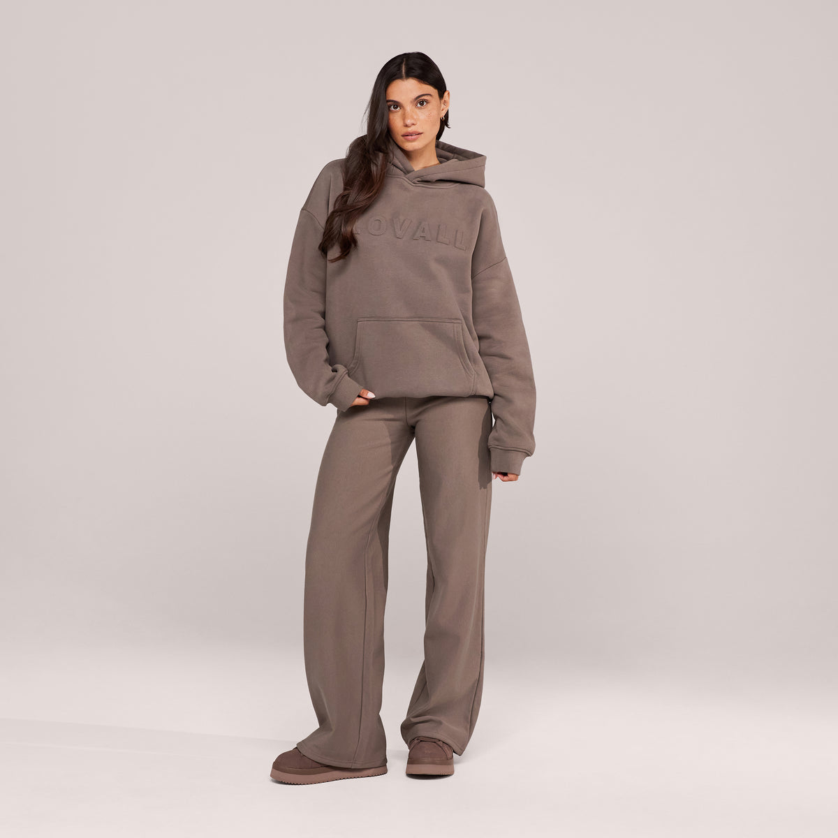 Winter Wide Leg Trousers - Mocha