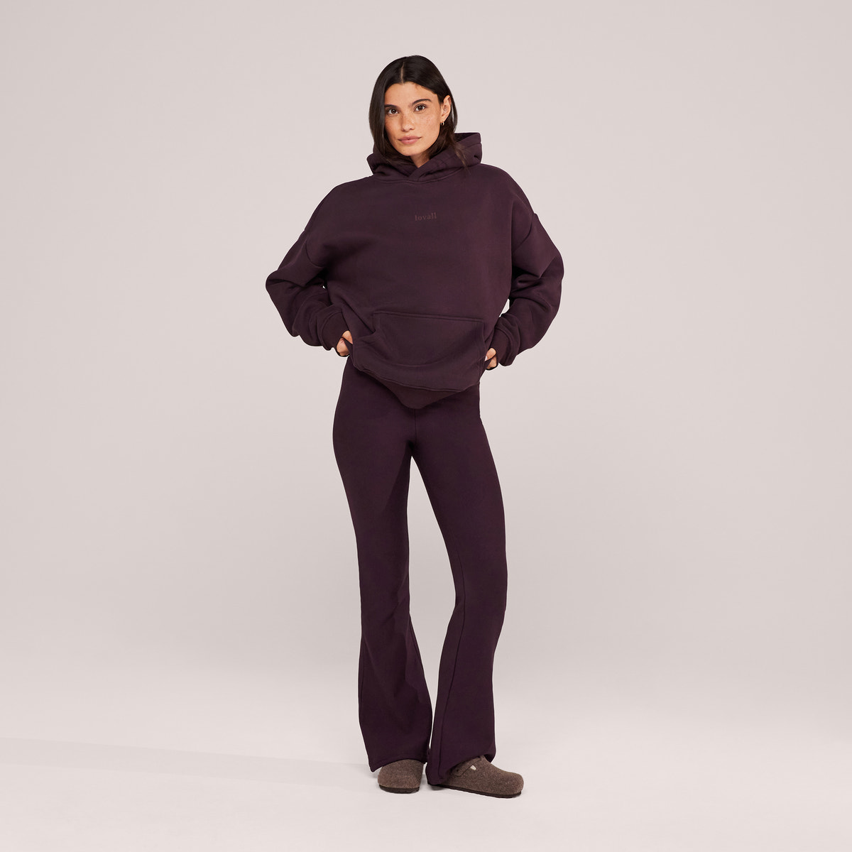 Heavyweight Lovall Oversized Hoodie - Wine