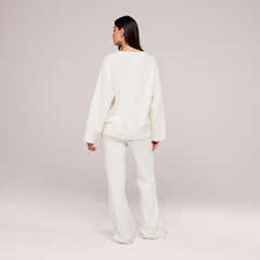 Lovall Knit Oversized Jumper - Off White