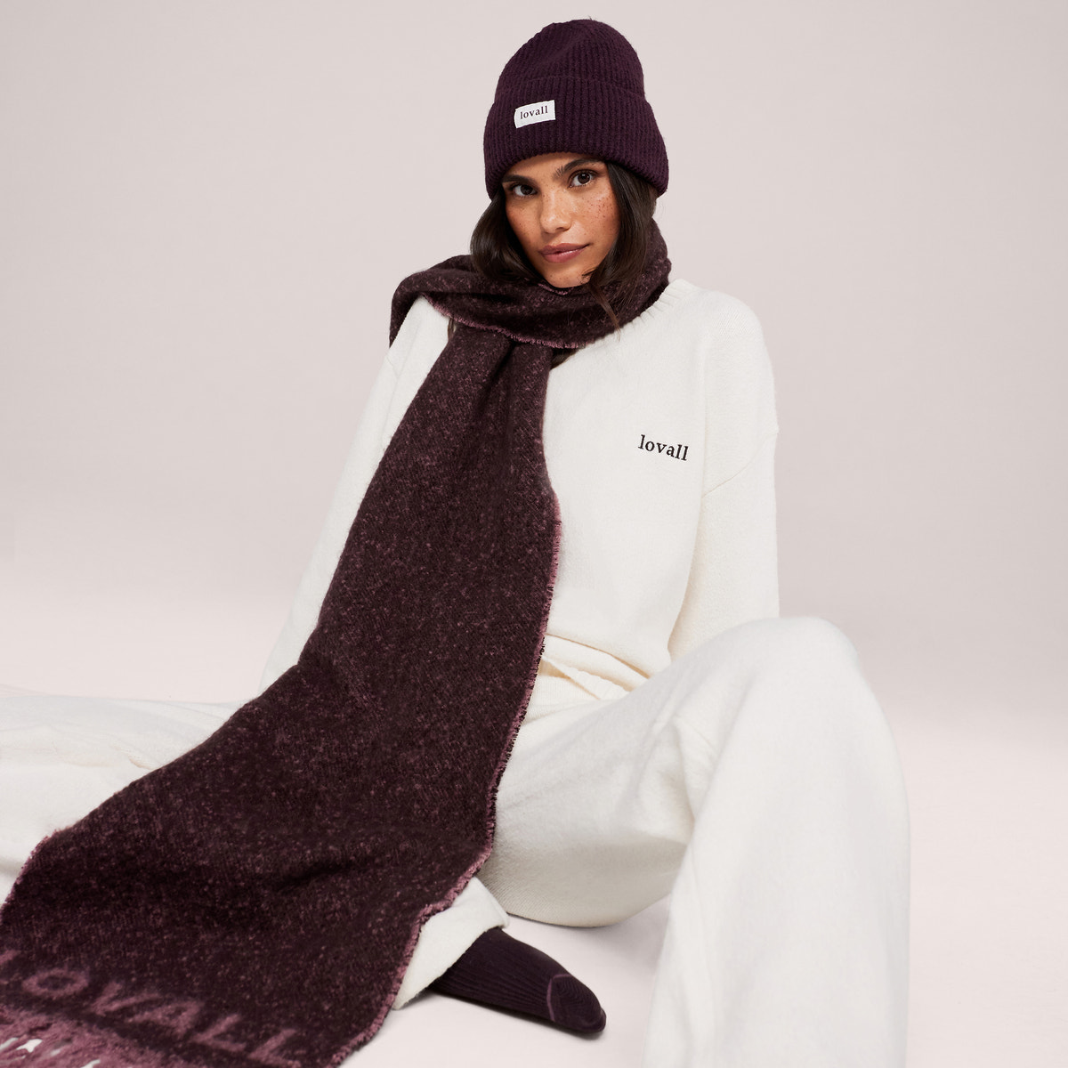 Lovall Knit Oversized Jumper - Off White