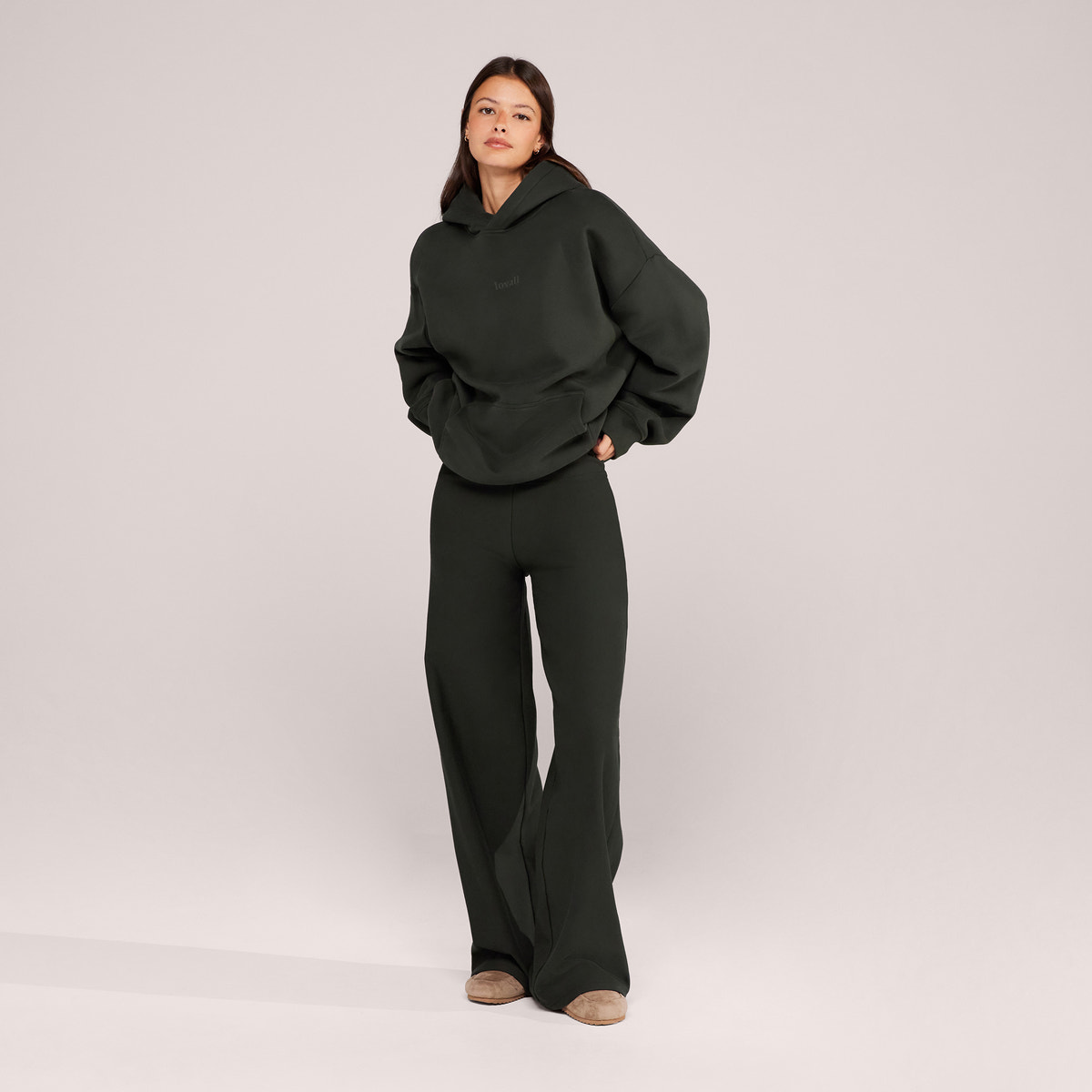 Heavyweight Lovall Oversized Hoodie - Pine