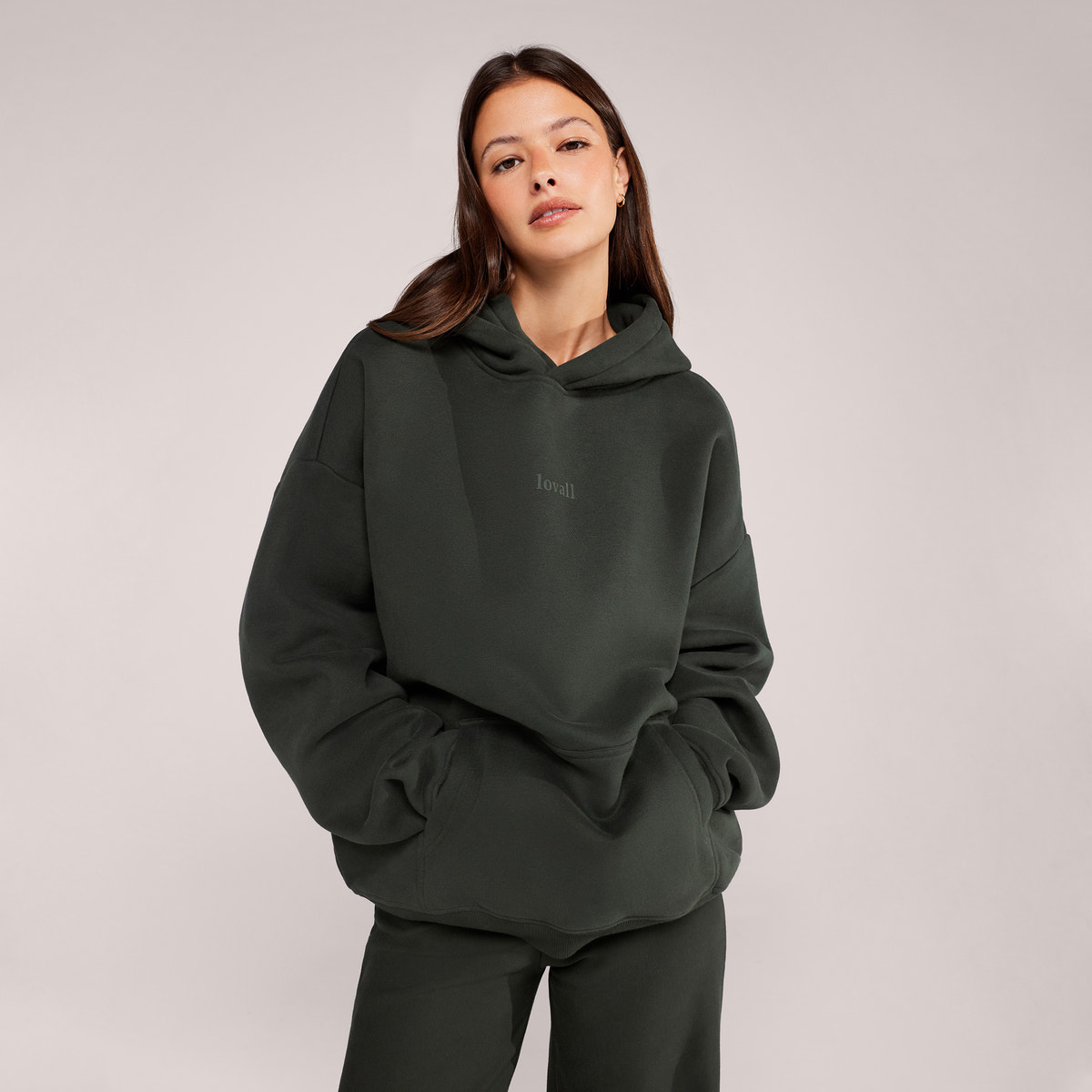 Heavyweight Lovall Oversized Hoodie - Pine