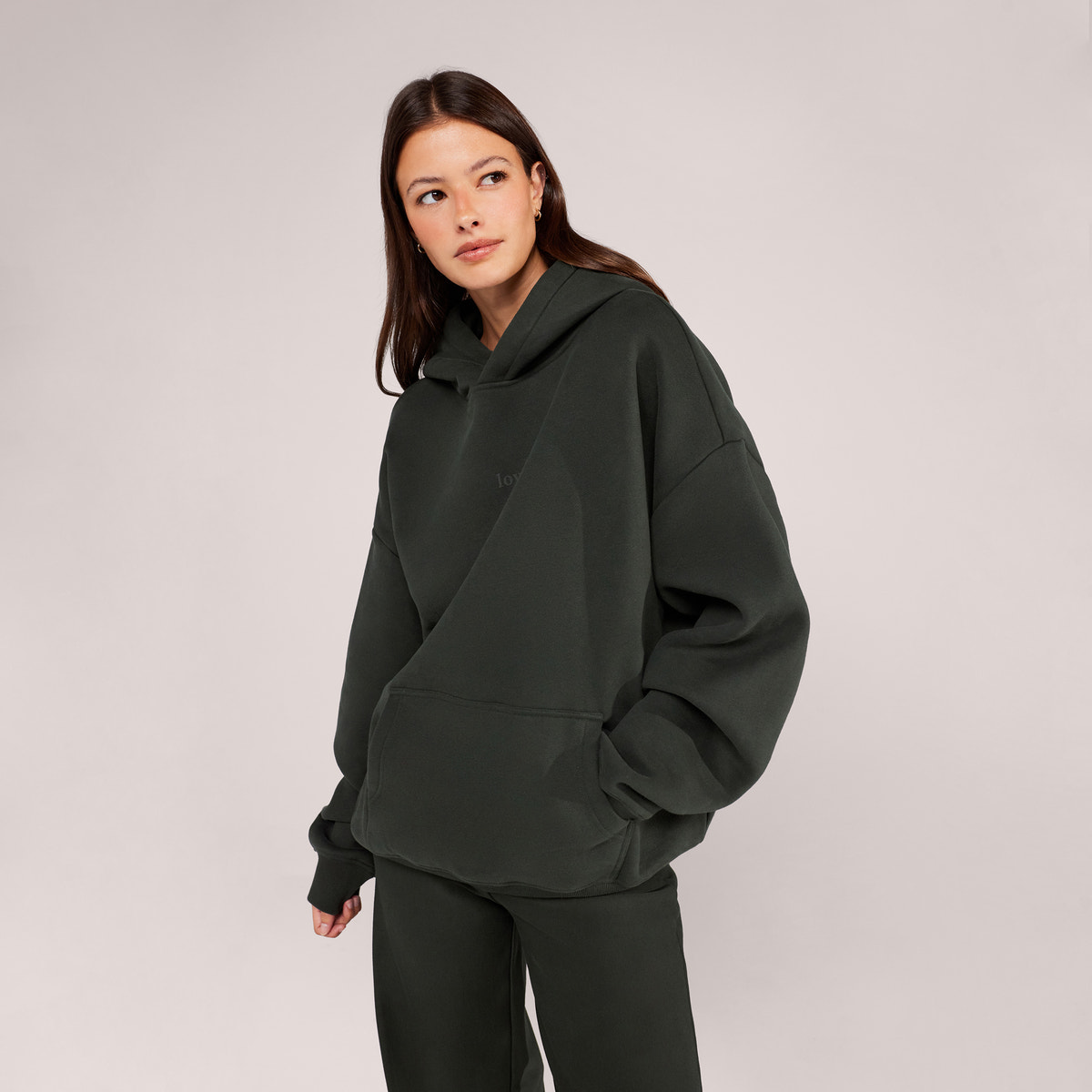 Heavyweight Lovall Oversized Hoodie - Pine