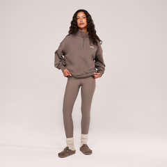 Winter Everyday High Waisted Leggings - Mocha
