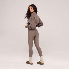 Winter Everyday High Waisted Leggings - Mocha