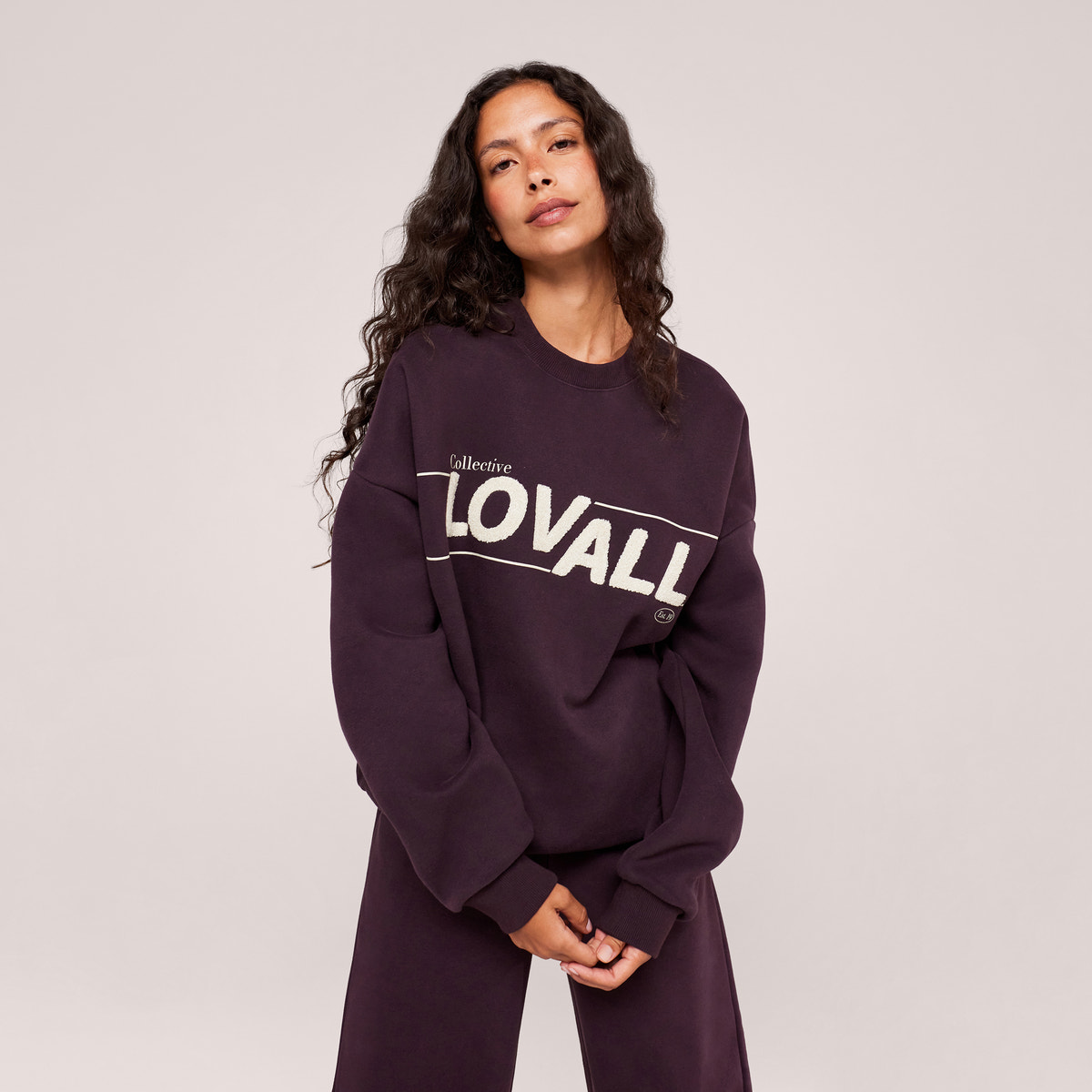 Heavyweight Oversized Sweatshirt Collective - Wine