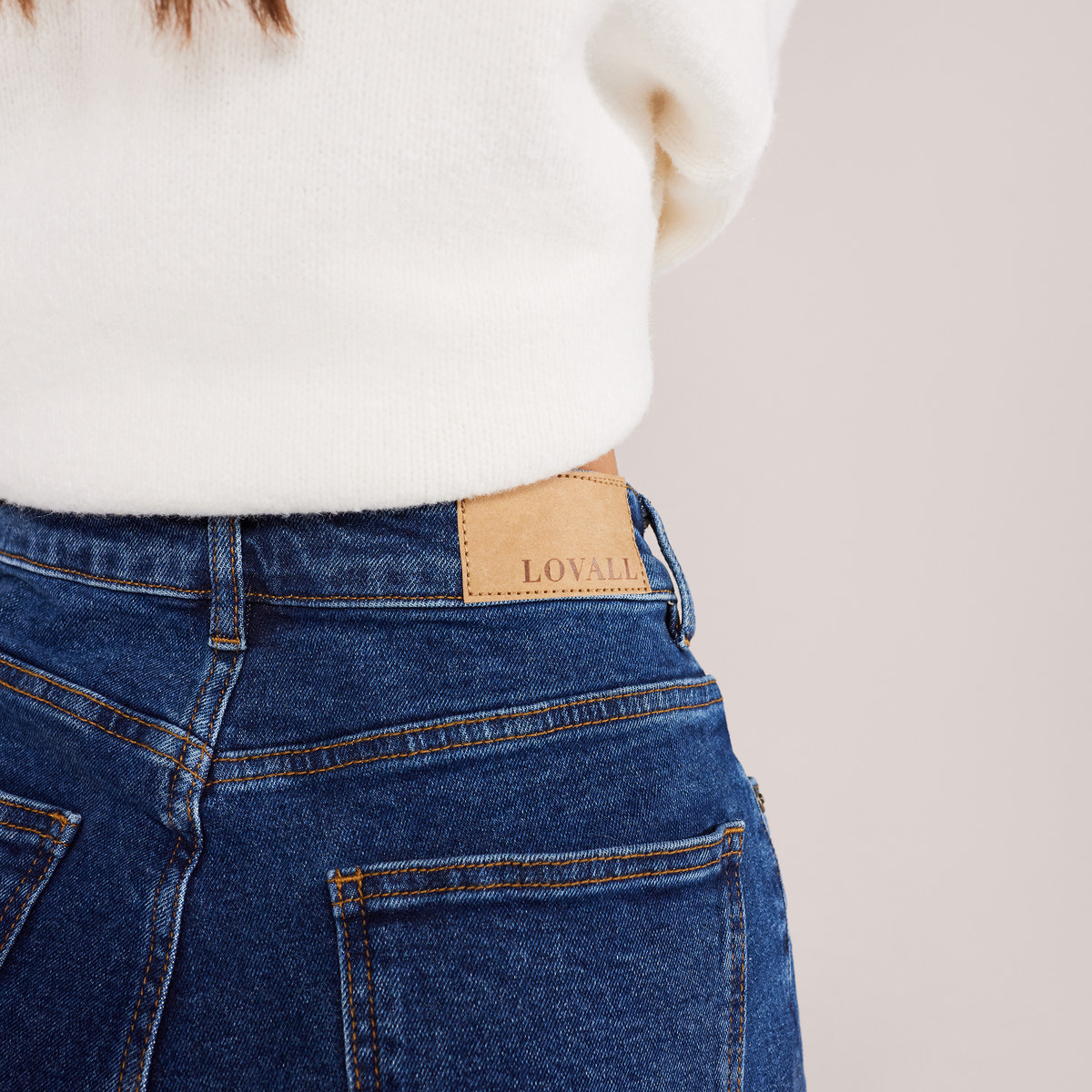 Wide Leg Jeans - Dark Blue