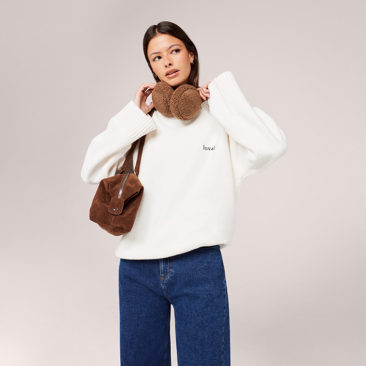 Wide Leg Jeans - Dark Blue