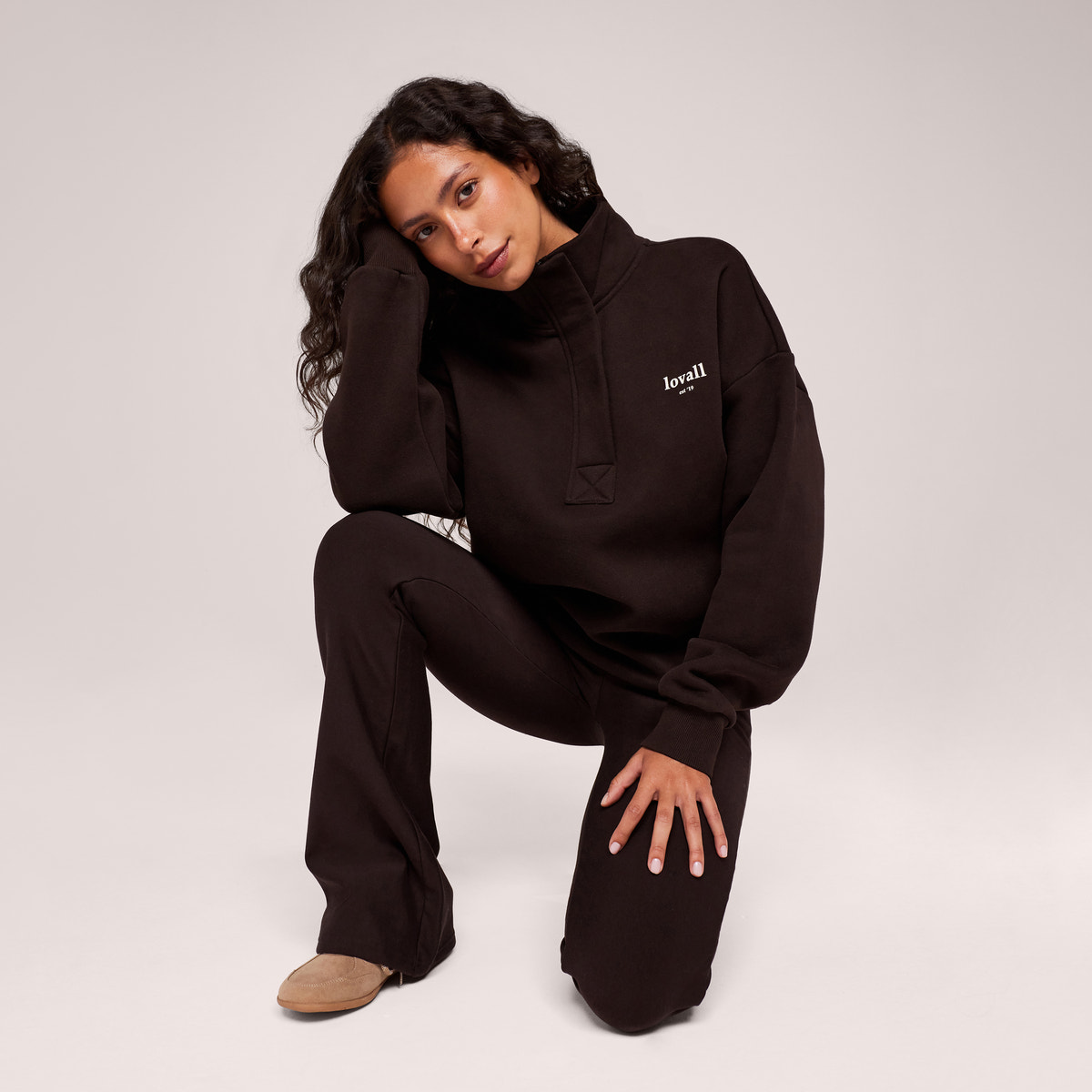 Winter Flare Leggings - Espresso brown
