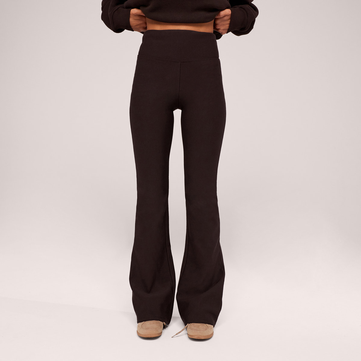 Winter Flare Leggings - Espresso brown