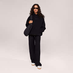 Winter Wide Leg Trousers - Black
