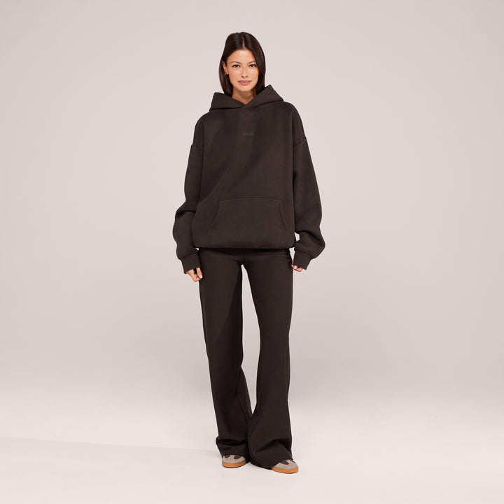 Winter Wide Leg Trousers - Black Coffee
