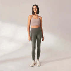Lightweight Everyday High Waisted Leggings - Slate Green