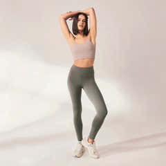 Lightweight Everyday High Waisted Leggings - Slate Green