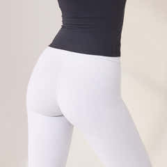 Lightweight Everyday High Waisted Leggings - White