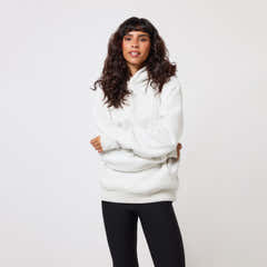 Heavyweight Oversized Hoodie - Light Grey Marl