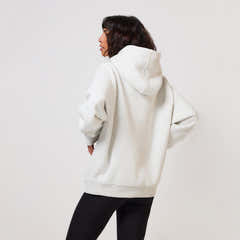 Heavyweight Oversized Hoodie - Light Grey Marl