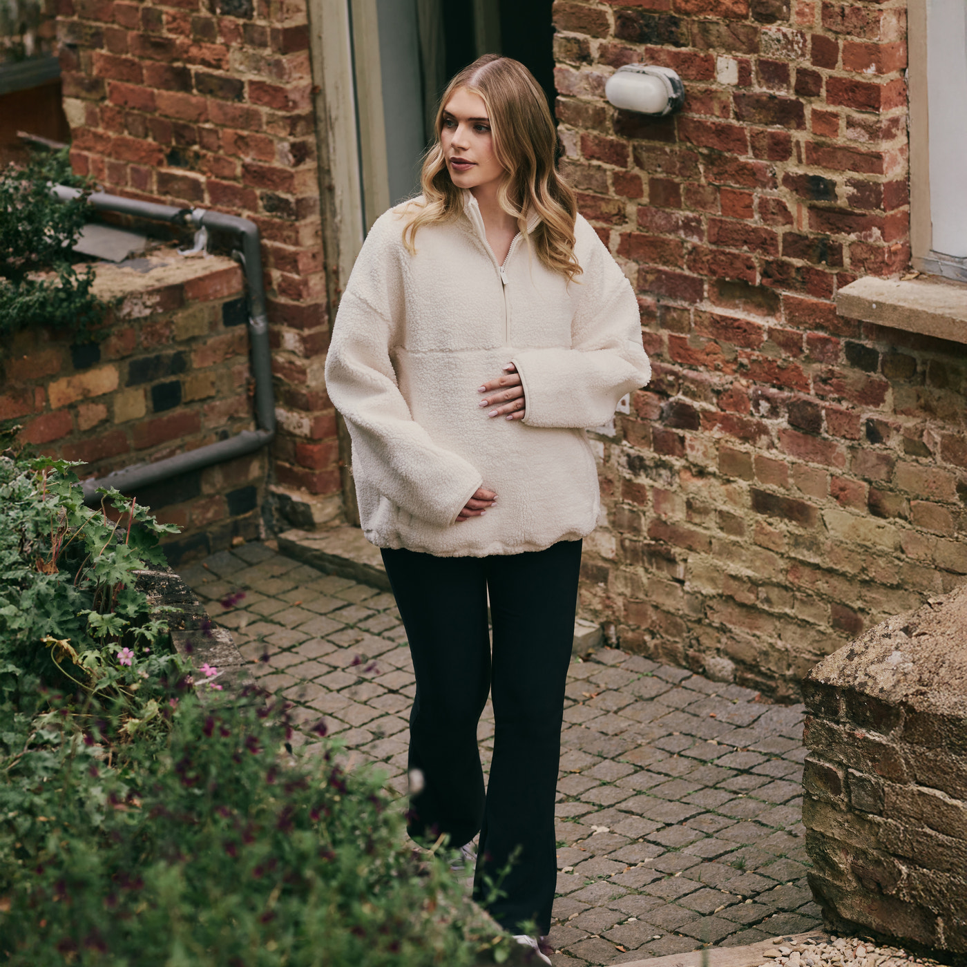 Maternity Winter Flare Leggings - Vintage Navy