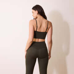 24/7 Revitalise Flare Leggings - Deep Olive