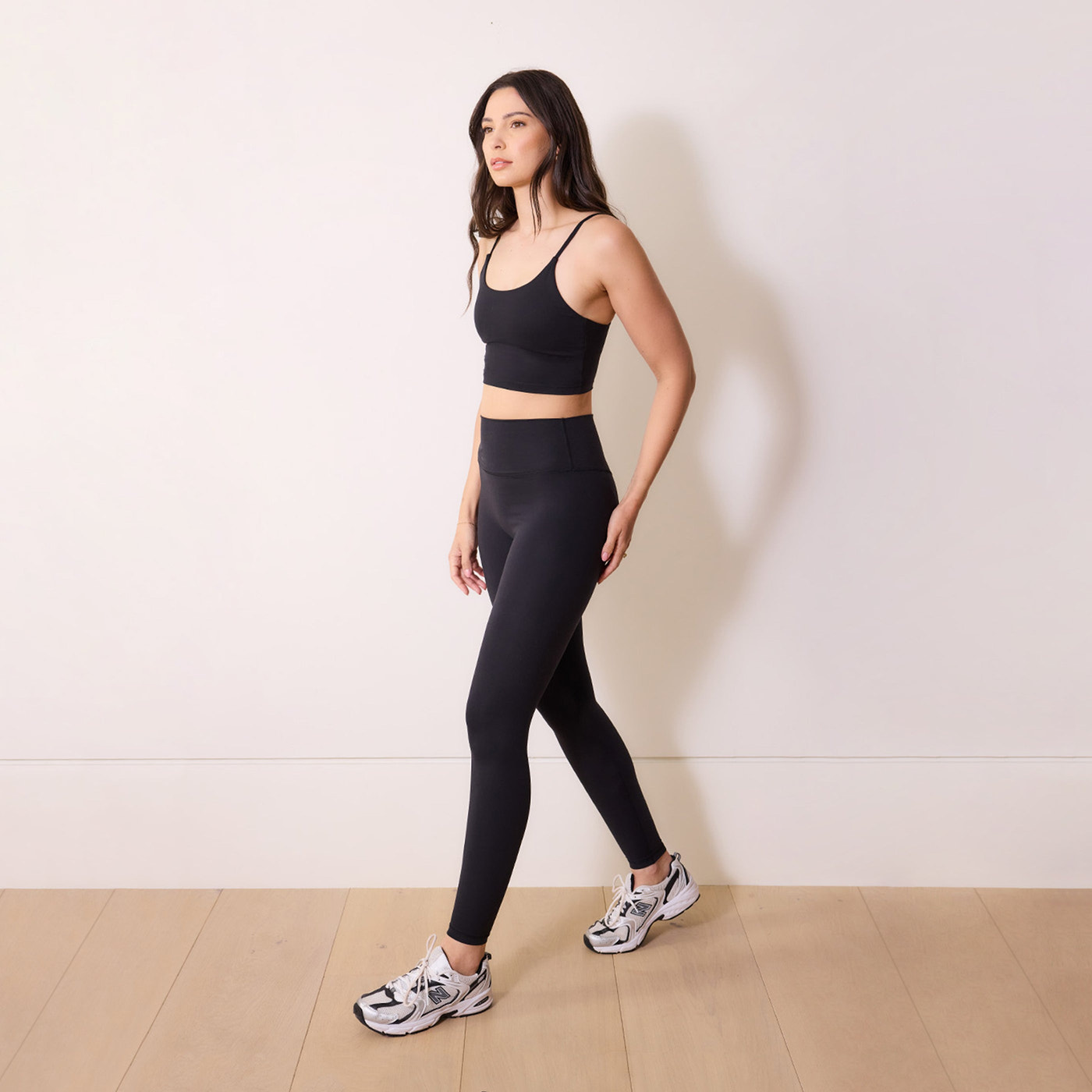 24/7 Revitalise 7/8 High Waisted Leggings - Midnight Black