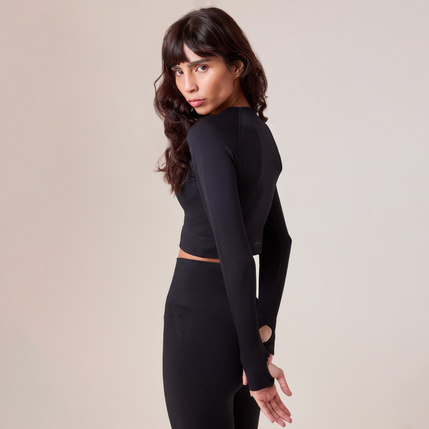 Sculpt Seamless Long Sleeve Top - Black