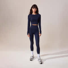 Sculpt Seamless Long Sleeve Top - Deep Navy