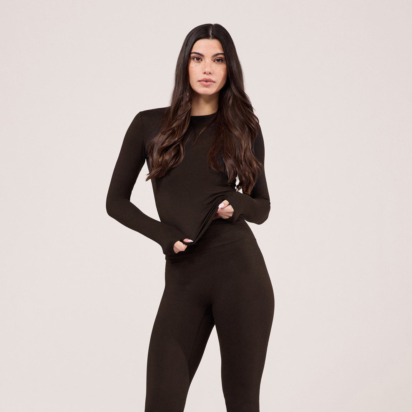 Ultimate Everyday Long Sleeve Top - Black Coffee