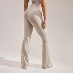 Ultimate Everyday Flare Leggings - Oatmeal Beige