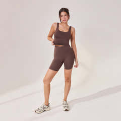 Lightweight Everyday 6 Inch Cycling Shorts - Espresso Brown