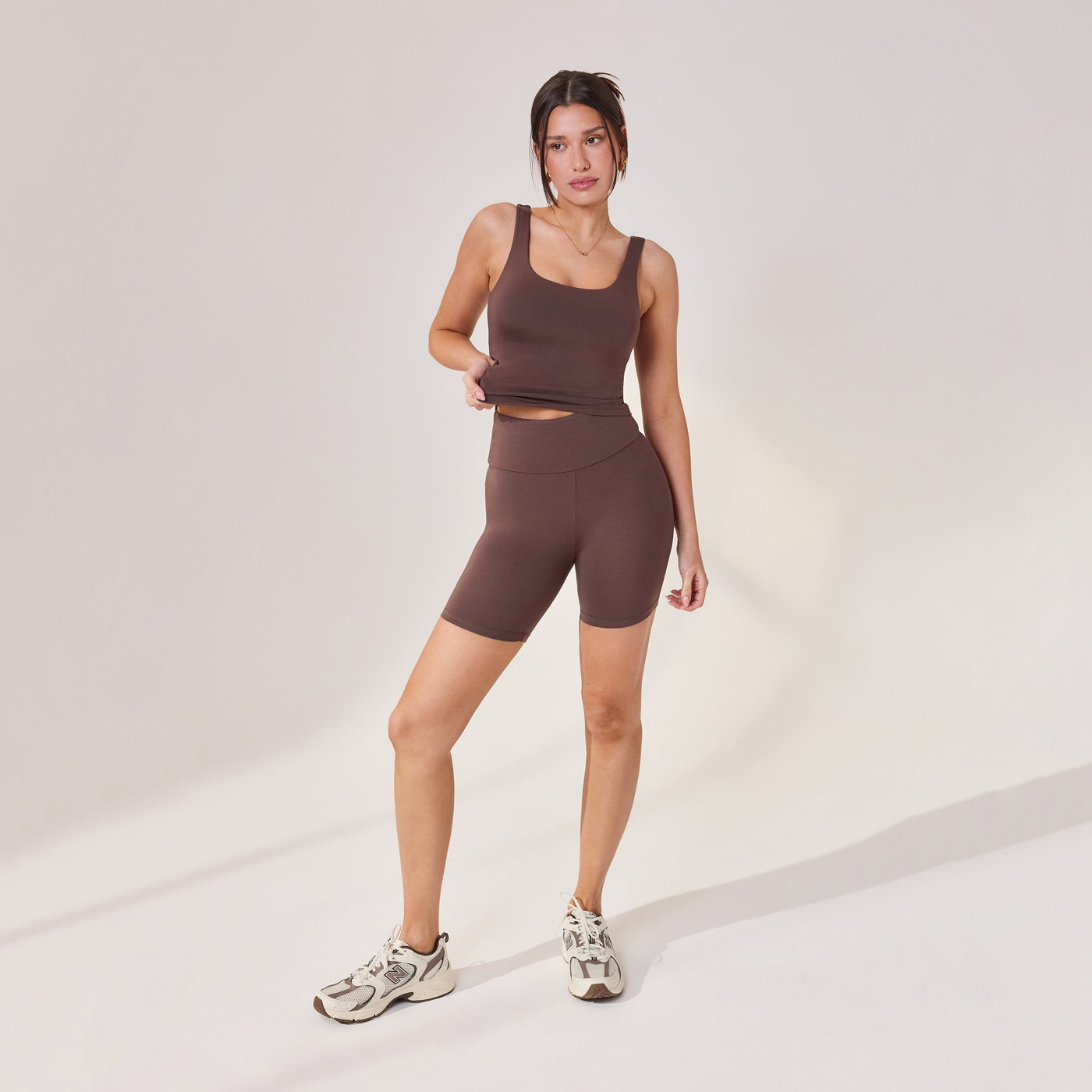 Lightweight Everyday 6 Inch Cycling Shorts - Espresso Brown