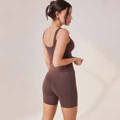 Lightweight Everyday 6 Inch Cycling Shorts - Espresso Brown