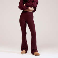 Winter Flare Leggings - Burgundy