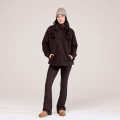 Winter Flare Leggings - Espresso brown