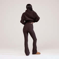Winter Flare Leggings - Espresso brown