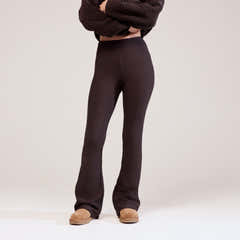 Winter Flare Leggings - Espresso brown