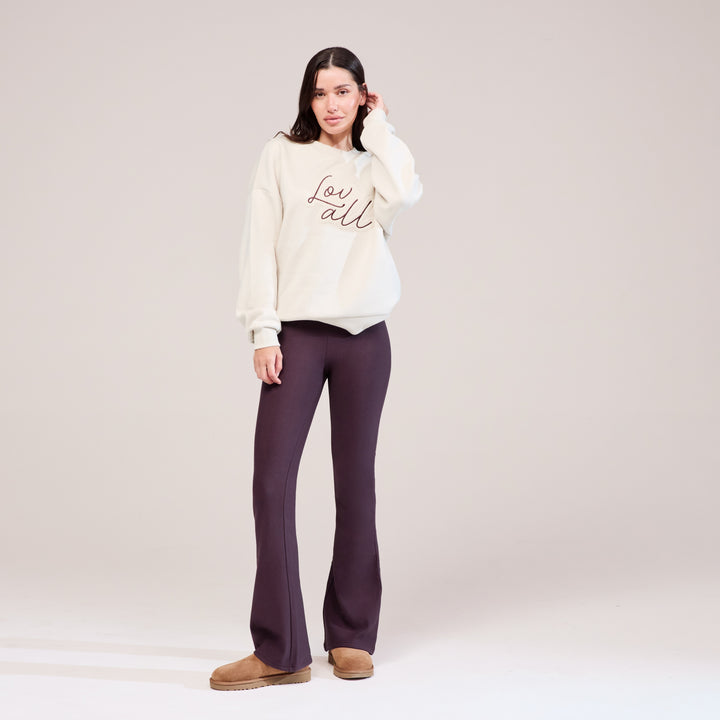 Winter Flare Leggings - Wine