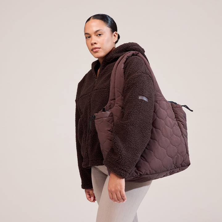 Quilted Bag - Espresso Brown