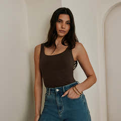 Lightweight Everyday Tank Top - Espresso Brown